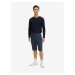 Dark blue Mens Sweatpants Shorts with Pockets Tom Tailor - Men