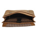 Hide & stitches Idaho dámsky kožený batoh na notebook 15,6" (34.5x19.4 cm) - hnedý - 9L