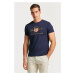 TRIČKO GANT D2. ARCHIVE SHIELD SS T-SHIRT EVENING BLUE