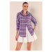 Bigdart 3900 Oversize Long Basic Shirt - A. Purple