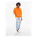 Calvin Klein Jeans Mikina J20J220945 Oranžová Oversize