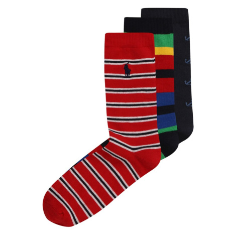 Polo Ralph Lauren Ponožky 'AMERICAN'  modrá / červená / čierna / biela