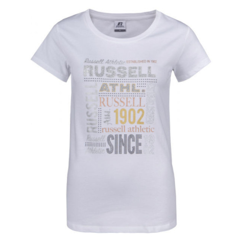 Russell Athletic RUSSELL MIX S/S TEE Dámske tričko, biela, veľkosť