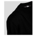 Šaty Karl Lagerfeld Asymmetric Knit Dress Čierna