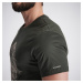 Bavlnené tričko - 100 s krátkym rukávom a motívom diviaka zelené