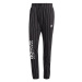 ADIDAS SPORTSWEAR Športové nohavice 'Pinstripe Fleece'  čierna / biela