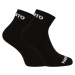 3PACK ponožky Nedeto členkové čierne (3NDTPK001-brand)