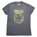 Nirvana Tričko Yellow Happy Face Unisex Brindle