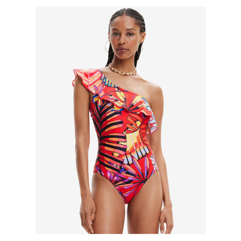 Red Desigual Medewi Patterned Swimwear for Women - Women