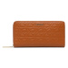 Calvin Klein Veľká dámska peňaženka Ck Must Z/A Wallet Lg Embossed K60K610253 Hnedá