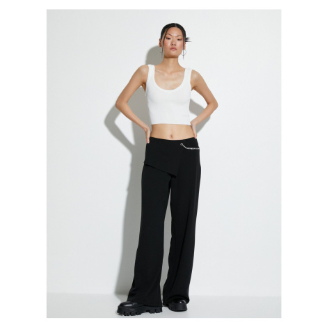 Koton Wide Strap U Neck Ribbed Crop Undershirt