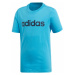 adidas YB E LIN TEE Chlapčenské tričko, modrá, veľkosť
