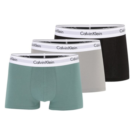 Calvin Klein Underwear Boxerky  tyrkysová / sivobéžová / čierna / šedobiela