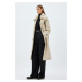 Koton Ecru Women's Coat