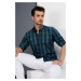 G665 DEWBERRY MEN'S SHIRT-NAVY-GREEN