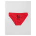 Women's red cotton panties