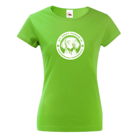 Dámské tričko Rhodéský ridgeback - darček pre milovníkov psov