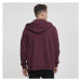 Mikina Urban Classics Basic Zip Hoody cherry