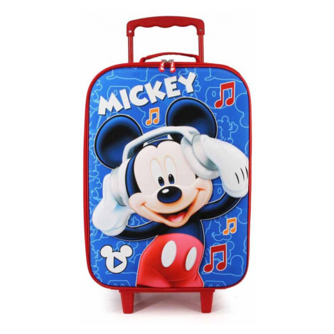 Detský 3D cestovný kufor MICKEY MOUSE, 47x33x17cm, 24L, 00372