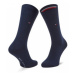 Tommy Hilfiger Súprava 2 párov vysokých pánskych ponožiek 472001001 Tmavomodrá