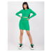 Dark green striped ensemble with skirt Lolland RUE PARIS