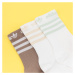 adidas Originals Crew Sock 3PP biele / hnedé