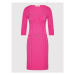 Rinascimento Úpletové šaty CFM0010919003 Ružová Slim Fit