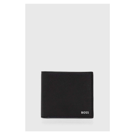 Kožená peňaženka BOSS pánsky,čierna farba,50485600 Hugo Boss