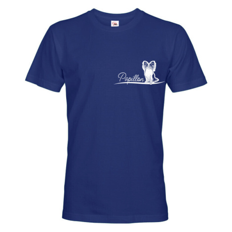 Pánské tričko pre milovníkov zvierat - Papillon - darček na narodeniny