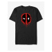 Čierne unisex tričko Marvel Deadpool Splatter Icon