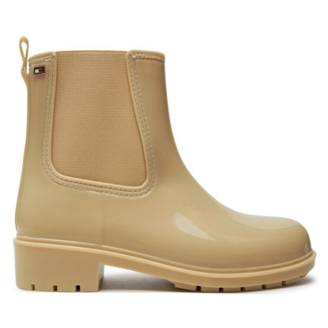 Tommy Hilfiger Gumáky Flag Rainboot FW0FW08213 Béžová