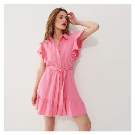 Mohito - Košeľové šaty - Ružová