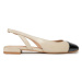 Stuart Weitzman Sandále Sleek Slingback SC667 Écru