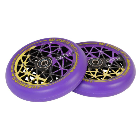 Kolečka Oath Bermuda 120mm Black/Purple/Yellow 2ks