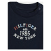 Tommy Hilfiger Blúzka Monotype KN0KN01857 Tmavomodrá Regular Fit