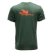 Grundéns tričko dry fly ss t-shirt deep forest