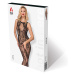 Bodystocking Hot in Here Bouquet Farba: Čierna