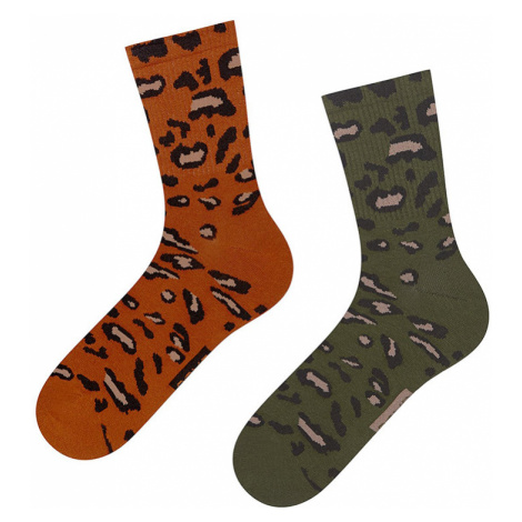 Oranžovo-zelené ponožky Panthera - dvojbalenie