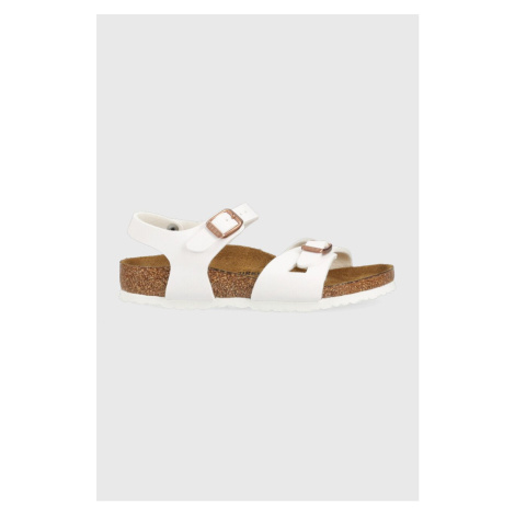 Detské sandále Birkenstock Rio biela farba