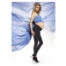 Bas Bleu SUZY maternity leggings made of insulated knitwear and a comfortable welt