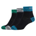 Skechers  3PPK Boys Mesh Ventilation Quarter Socks  Ponožky Viacfarebná