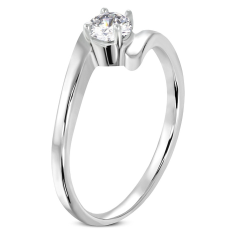 Double ring surgical steel engagement ring