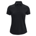 Under Armour ZINGER SHORT SLEEVE POLO Dámske golfové polo tričko, čierna, veľkosť