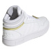 Dámska rekreačná obuv ADIDAS Hoops 3.0 Mid cloud white cloud white gold metallic