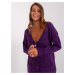 Dark purple cardigan with pockets