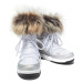 Detské členkové zimné topánky MOON BOOT Monaco Low WP Girl white silver