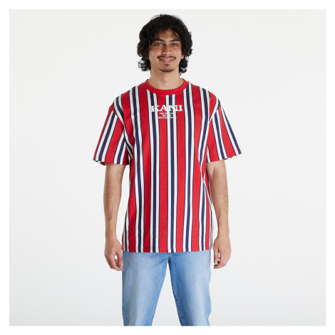 Tričko Karl Kani Retro Striped Tee Red/ Navy/ Off White