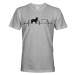 Pánské tričko Border kolie tep - darček pre milovníkov psov