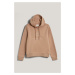 MIKINA GANT REG TONAL SHIELD HOODIE CARAMEL BEIGE