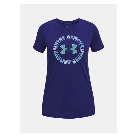 Tričko Under Armour UA Tech Wordmark SSC-BLU